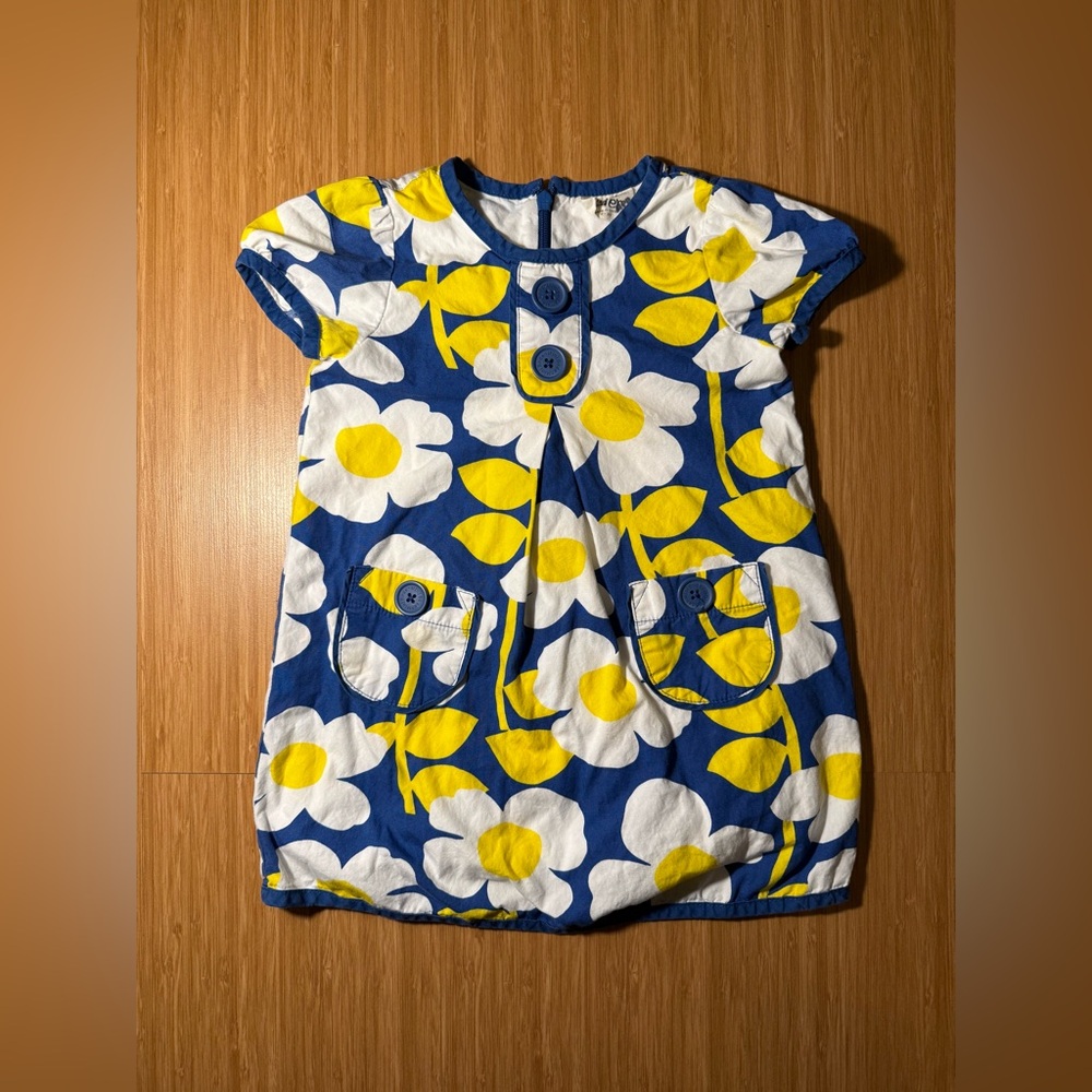 Mini Boden Kids Girls Dress Floral Daisy 2-3 Years EUC